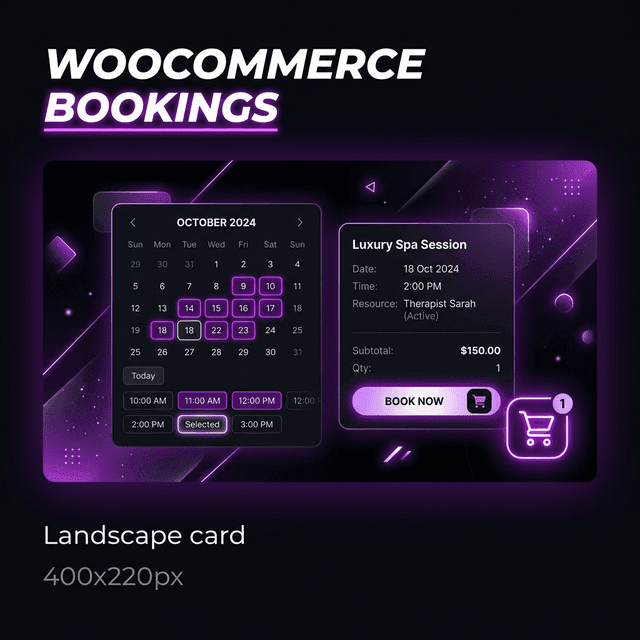 WooCommerce Bookings cover